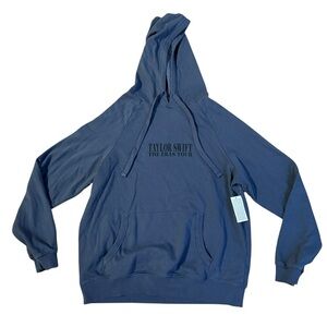 Taylor Swift The Eras II Tour Blue Hoodie New With Tags Size Medium